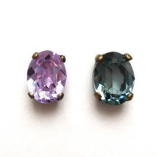 【お取り置き中】未使用★スワロフスキー#4120オーバル型石座付き2色       の画像