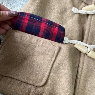 95cmキッズダッフルコートの画像