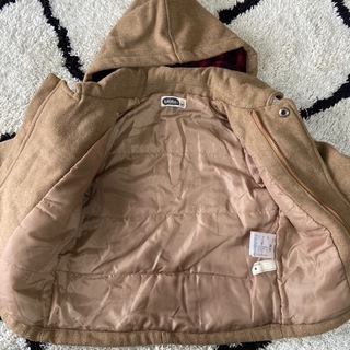 95cmキッズダッフルコートの画像