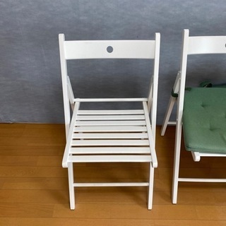 イケア IKEA 椅子 チェアー TERJE 2脚 クッション付...