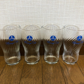 三ツ矢サイダー  キラキラグラス  4個まとめ売り  昭和  レトロ