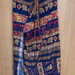 巻きスカート　タイ　エスニック　美品の画像