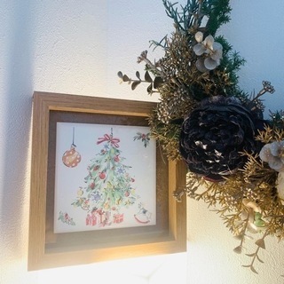 オーブンインクでクリスマスタイルの壁飾りandクリスマスベル - 川口市