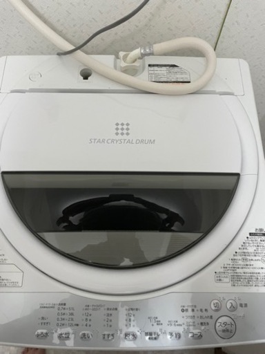 TOSHIBA 洗濯機 6kg 2019年式 美品です