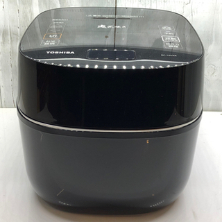 TOSHIBA RC-10VNW 炊飯器 ブラック【ジャンク？品】 愛品館八千代店】3か月保証TOSHIBA 2021年製真空圧力IH
