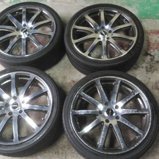 【引き取り限定】中古品　18インチ　トヨタ純正TRDホイール4本...