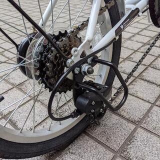 折りたたみ自転車 16インチ　BTM ヘッドライト、ワイヤーキー、サドルキー付の画像