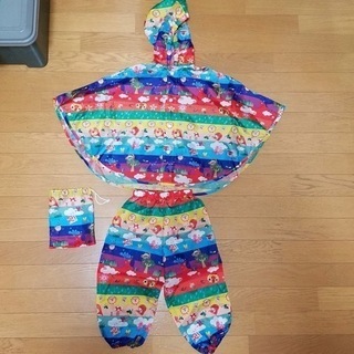 【値下げ】かわいい♪solbyレインポンチョ　100㎝　　