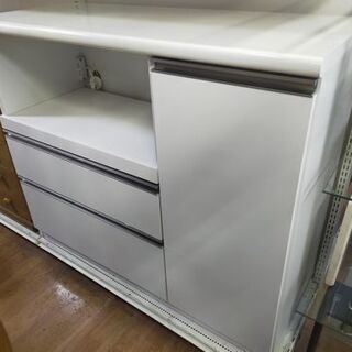 【着払い対応可能！！旧鹿児島市内送料無料】 リサイクルストアスターズ城西店 レンジボード ホワイトの画像