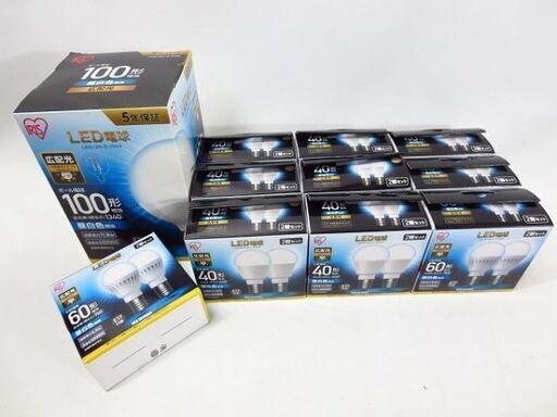 大量☆LED電球 昼白色 40形 60形 100形 アイリスオーヤマ