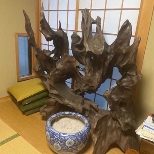 流木　衝立　オブジェ