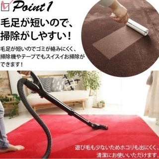 【美品】カーペット ラグ おしゃれ グリーンの画像