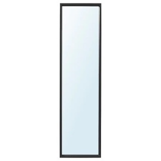IKEA NISSEDAL ニッセダール ミラー, ブラック40x150 cmの画像