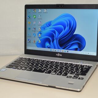 中古軽量ノートPC 先取り最新OSWindows11 爆速SSD256GB 富士通 S936/P 高性能 i5-6300U/メモリ8GB/13.3インチ/無線内蔵/便利なソフト多数