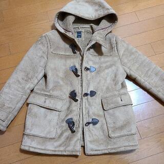 合成皮革のメンズダッフルコート