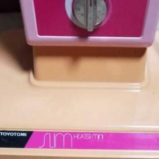 電気ストーブ 昭和レトロなPOPな色合いのお品ですの画像