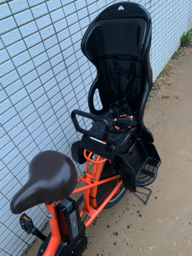 YAMAHA PAS babby オレンジ　前後タイヤ新品　新基準　電動アシスト自転車