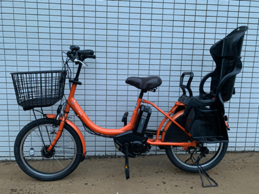 YAMAHA PAS babby オレンジ　前後タイヤ新品　新基準　電動アシスト自転車