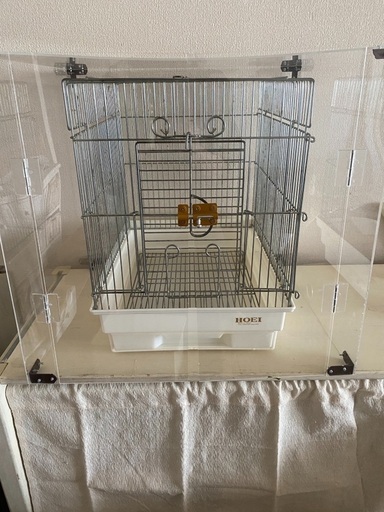 インコのアクリルケース