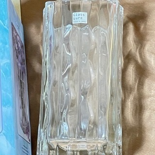 【新品】ガラス製　花瓶　の画像
