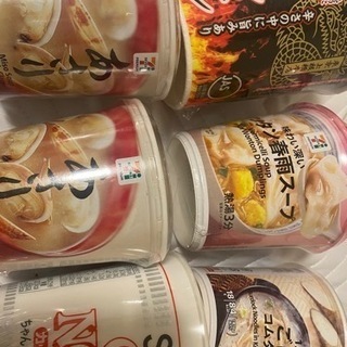 コンビニ　味噌汁、カップラーメン6種