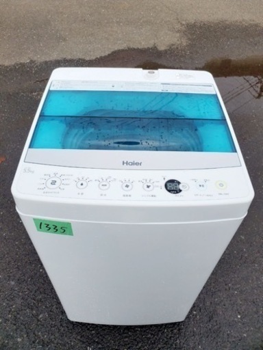 ⑤✨2018年製✨1335番 Haier✨全自動電気洗濯機✨JW-C55A‼️