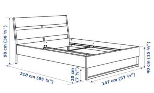 IKEA ダブルベッド