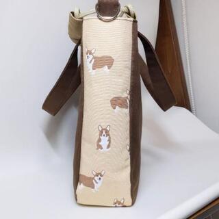 巾着バッグ　コーギーの画像