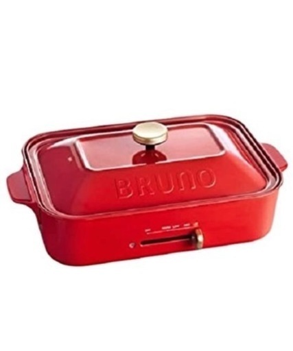 ⭐︎新品・未使用⭐︎ブルーノ  コンパクトホットプレート　レッド