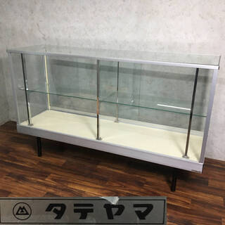 ⭕⭕⭕PR4/3　タテヤマ 店舗用品 ガラス ショーケース レジ 什器 棚板1枚 陳列棚 レトロ ディスプレイ 直接引き取り 中古 150×45cm ①⭕⭕⭕