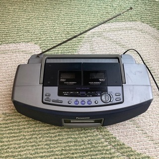 Panasonic CDラジカセ　CD,ラジオOK  ダブルカセ...