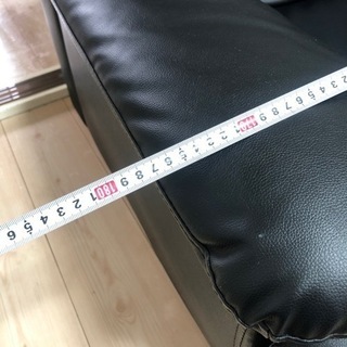 ソファー　皮　黒の画像