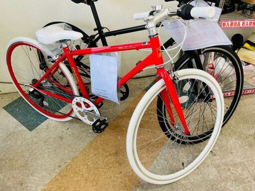 Shimano製変速機レッド クロスバイク アルミフレーム 🚴メーカー保証1年！！ 21technology(21テクノロジー) レッド クロス