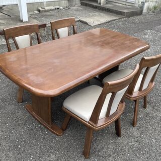 ニトリ 定価7万円！ダイニングテーブル&ダイニングチェア 5点セ...
