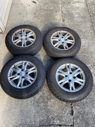 スタッドレスタイヤアルミホイールセットBLIZZAK 155／80R13