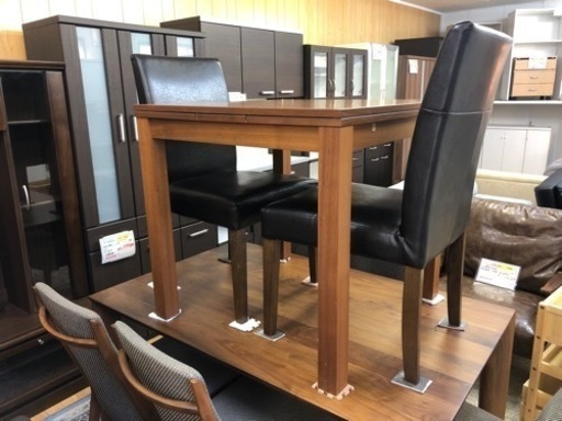 【リサイクルサービス八光　田上店　配達・設置OK】開閉式　2人掛けダイニングセット