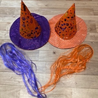 ハロウィン尖り帽子とカチューシャの画像