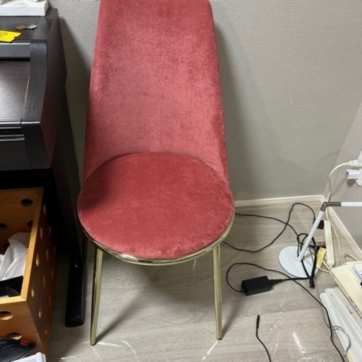 フランフラン　定価33000円　チェア　レッド　ベルベット