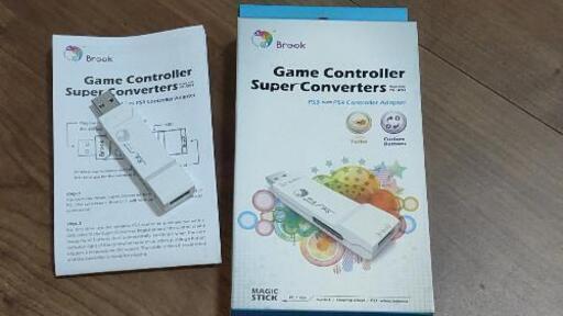 PS3コントローラーをPS4やPCで使えるようにするコンバーター Brook Game Controller Super Converter コントローラ アダプター コンバータ