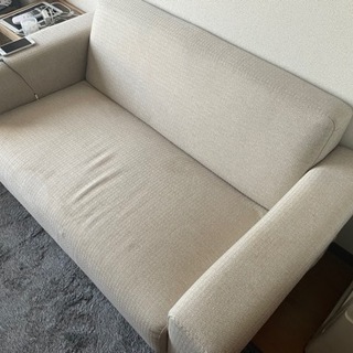 白ソファー　2人掛け　中古