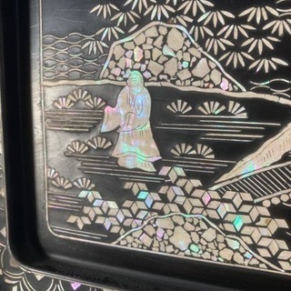 茶箪笥(輪島塗り、あこや貝螺鈿)の画像