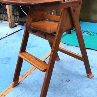☆中古 激安！！￥2,500！！山崎木工　ベビーチェア　家具　幅...