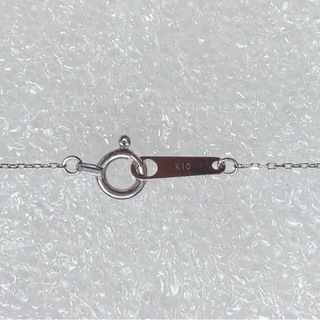 美品 Canal４℃ 10K ホワイトゴールド ダイヤモンドネックレスの画像