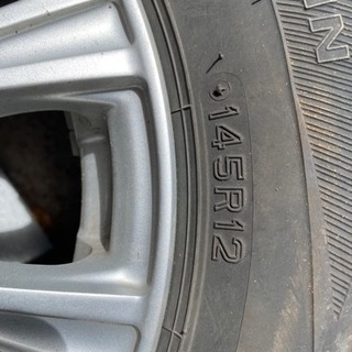 軽トラ用、アルミホイール付スタッドレスタイヤの画像