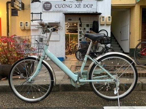 ‼️美品　２４インチ　6変速　青‼️ ✨自転車整备済。すぐに乗って帰れます✨
