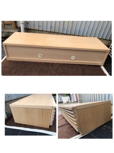 IDC大塚 廃盤希少 <Sealy Japan家具> タモ 無垢