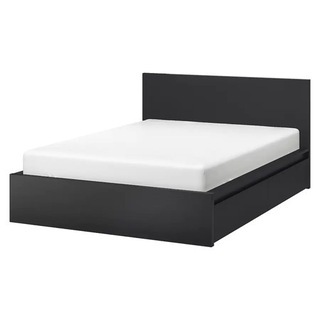 【HR様専用】IKEA イケア MALM マルム 収納付ダブルベ...