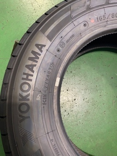 165/80R14 91/90N LT タイヤ2本　ほぼ新品