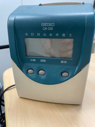 SEIKO　QR330　タイムカード打刻機
