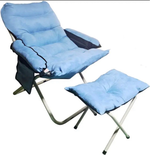 リクライニングチェア　青　新品未使用